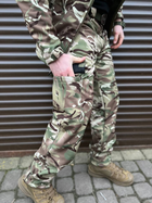 Тактичні штани soft shell мультикам ВСУ Premium, Військові штани мультикам ЗСУ, Тактичні штани на флісі 50р. - зображення 3