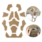 Панели липучки Velcro для каски шлема - 11 шт, Койот (150580) - изображение 2