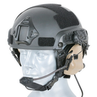 Активные наушники с гарнитурой на каску шлем Earmor M32H Coyote TAN + Тангента, Кнопка PTT Z125 (15027ptt) - изображение 7