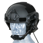 Активные наушники на каску шлем с гарнитурой Earmor M32H Черный + Кнопка PTT, Тангента Z125 (15026ptt) - изображение 6