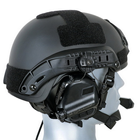 Активные наушники на каску шлем с гарнитурой Earmor M32H Черный + Кнопка PTT, Тангента Z125 (15026ptt) - изображение 9