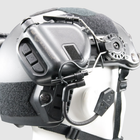 Активные наушники на каску шлем с гарнитурой Earmor M32H Черный + Кнопка PTT, Тангента Z125 (15026ptt) - изображение 11