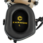 Навушники Активні для стрільби з мікрофоном гарнітурою Opsmen Earmor M32 Койот Тан (150220) - зображення 10