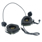 Наушники Активные с гарнитурой микрофоном на каску шлем Earmor M32H + Тангента / Кнопка PTT Z125 (150250ptt) - изображение 4