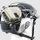 Наушники Активные с гарнитурой микрофоном на каску шлем Earmor M32H + Тангента / Кнопка PTT Z125 (150250ptt) - изображение 11