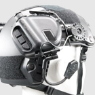 Активные наушники стрелковые с микрофоном гарнитурой на каску шлем Opsmen Earmor M32H Черный (150260) - изображение 12
