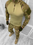 Тактичний літній військовий костюм Flash ( Убакс з рукавом + Штани ), Камуфляж: Мультикам, Розмір: XL - зображення 3