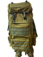 Рюкзак військовий тактичний, 80л, колір койот - зображення 3