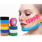 Тейп Кинезио 2,5 см, кинезиологическая лента для лица, Kinesiology Tape, 2,5 см, упаковка 2 шт, Темно-Синий - изображение 3