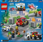 Zestaw LEGO City Straż pożarna i policyjny pościg, 295 elementów (60319) - obraz 6