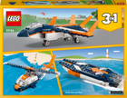 Zestaw klocków LEGO Creator Odrzutowiec naddźwiękowy 215 elementów (31126) - obraz 10