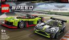 Zestaw klocków LEGO Speed Champions Aston Martin Valkyrie AMR PRO i Aston Martin Vantage GT3 592 elementy (76910)