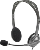 Słuchawki Logitech H111 Szaro Srebrne (981-000593) - obraz 1