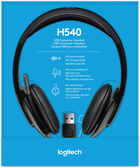 Słuchawki Zestaw słuchawkowy Logitech USB H540 (981-000480) - obraz 9