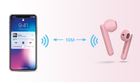 Słuchawki Trust Primo Touch True Wireless Mic Różowe (23782) - obraz 6