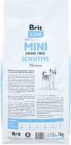 Sucha karma bezzbożowa dla dorosłych psów Brit Care Sensitive ras miniaturowych z wrażliwym układem pokarmowym 7 kg (8595602520183) - obraz 2