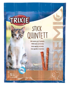 Smakołyk dla kotów TRIXIE Premio 42723 Premio Quadro-Sticks jagnięciną i indykiem 5 szt. x 5 g (4011905427232) - obraz 1