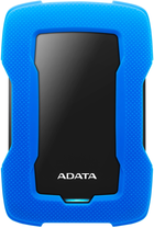 Жорсткий диск ADATA Durable HD330 1TB AHD330-1TU31-CBL 2.5" USB 3.1 External Blue - зображення 1