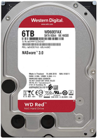 Жорсткий диск Western Digital Red 6TB 5400rpm 256MB WD60EFAX 3.5 SATA III - зображення 1
