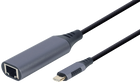 Гігабітний мережевий адаптер Cablexpert USB Type-C - RJ-45 0.15 м Сірий (A-USB3C-LAN-01) - зображення 1