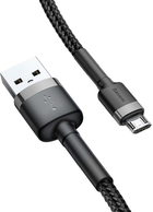 Baseus Cafule Kabel USB do Micro 2.4A 1 m Szary/Czarny (CAMKLF-BG1) - obraz 2