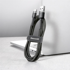 Кабель Baseus Cafule Cable USB for Type-C 2A 3 м Black-Grey (CATKLF-UG1) - зображення 2