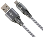 Кабель Cablexpert USB — USB Type-C 1 м Grey (CC-USB2B-AMCM-1M-WB2) - зображення 1