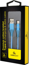 Cablexpert USB do USB Type-C 2m niebiesko-biały (CC-USB2B-AMCM-2M-VW) - obraz 2