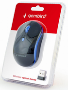 Миша Gembird MUSW-4B-03-B Wireless Black+Blue - зображення 3