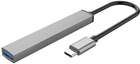 Hub USB Orico USB-A - USB3.0, 2xUSB2.0, TF (AH-A12F-GY-BP) (CA913770) - obraz 4