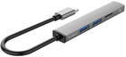 Hub USB Orico USB-A - USB3.0, 2xUSB2.0, TF (AH-A12F-GY-BP) (CA913770) - obraz 5