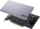 Karta rozszerzeń Asus PCIe Hyper M.2 X16 PCIe 3.0 X4 V2 - karta adaptera 128 Gbps (90MC06P0-M0EAY0) - obraz 4