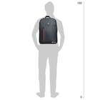 Plecak na laptopa PORT Designs Portland 15,6" czarno-czerwony (105330) - obraz 6