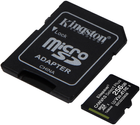 Kingston microSDXC 256 GB Canvas Select Plus Class 10 UHS-I U3 V30 A1 + adapter SD (SDCS2/256 GB) - obraz 2