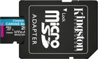 Kingston MicroSDXC 256GB Canvas Go! Plus Class 10 UHS-I U3 V30 A2 + SD-адаптер (SDCG3/256GB) - зображення 5