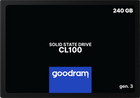Goodram SSD CL100 Gen.3 240GB 2.5" SATA III 3D NAND TLC (SSDPR-CL100-240-G3) - зображення 1