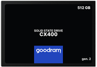 Dysk SSD Goodram CX400 Gen.2 512GB 2.5" SATAIII 3D NAND TLC (SSDPR-CX400-512-G2)