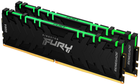 Оперативна пам'ять Kingston Fury DDR4-3200 16384 MB PC4-25600 (Kit of 2x8192) Renegade RGB 1Rx8 Black (KF432C16RBAK2/16) - зображення 1