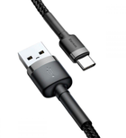 Baseus Cafule Kabel USB do Type-C 3A 1 m Szary/Czarny (CATKLF-BG1) - obraz 2
