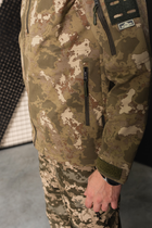 Куртка мужская тактическая Мультикам Accord Турция Софтшел Soft-Shell ВСУ (ЗСУ) 8719 XXXL хаки - изображение 4