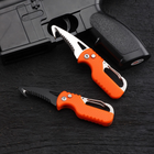 Брелок-нож для ключей и распаковки 108 мм Черный с черным лезвием (sv101331b) - изображение 4