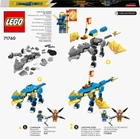 Zestaw klocków LEGO NINJAGO Smok gromu Jaya EVO 140 elementów (71760) - obraz 9