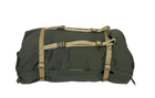 Баул рюкзак військовий транспортний 130 л водонепроникний, хакі - зображення 3
