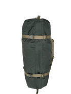 Баул рюкзак військовий транспортний 130 л водонепроникний, хакі - зображення 5