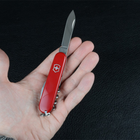 Нож складной 84 мм, 9 функций Victorinox WAITER Красный - изображение 3