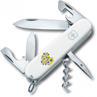 Нож складной 91 мм, 12 функций Victorinox SPARTAN UKRAINE Белый/Цветочное сердце - изображение 1