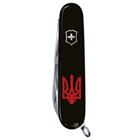 Нож складной 91 мм, 12 функций Victorinox SPARTAN UKRAINE Черный/Трезубец плетёный красный - изображение 4
