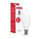 Лампа светодиодная MAXUS 1-LED-731 C37 5W 3000K 220V E14
