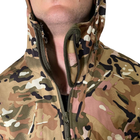 Військова тактична зимова куртка Softshell мультикам ХXXL - зображення 10