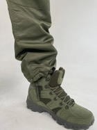 Військово-тактичні водонепроникні шкіряні черевики OLIV р. 42 - зображення 11